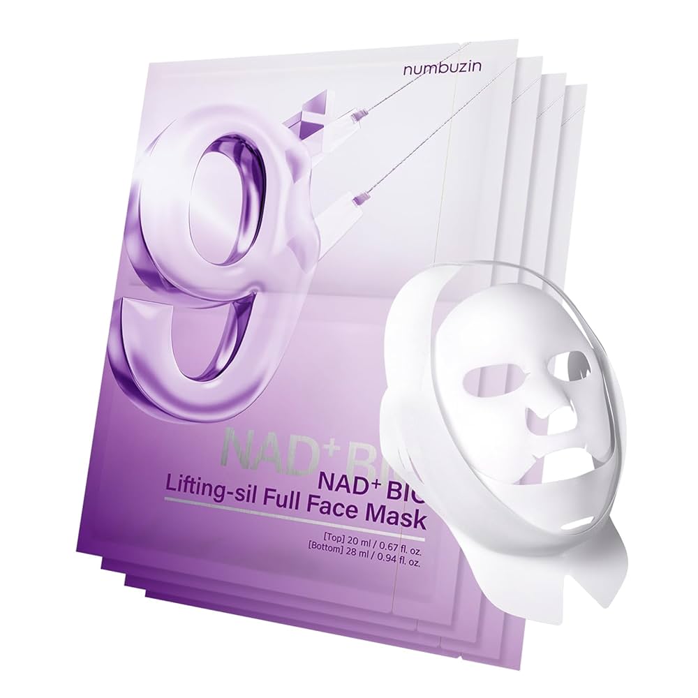 No. 9 NAD Bio Lifting-sil Full Face Mask - 4 Sheet Masks + Lifting Band