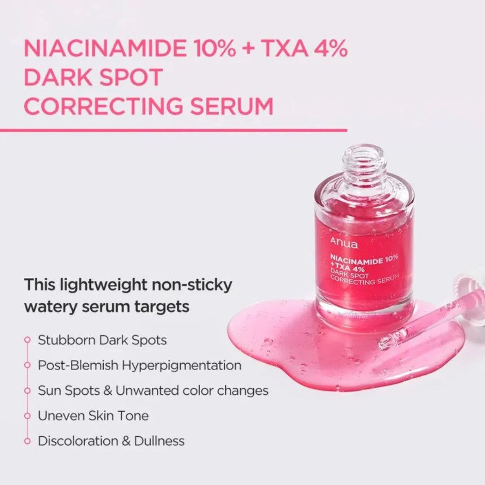 ANUA Niacinamide 10% + TXA 4% PIGMENTATION & DARK SPOT CORRECTING SERUM