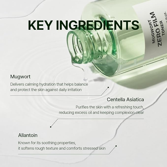 ORIEN Zero Film Toner - Clears Acne, Refines Pores & Hydrates Skin