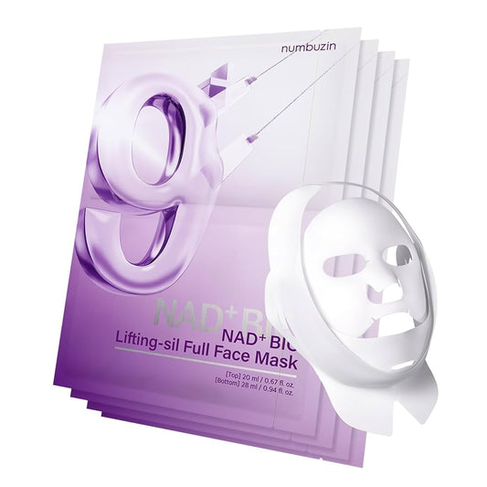No. 9 NAD Bio Lifting-sil Full Face Mask - 4 Sheet Masks + Lifting Band