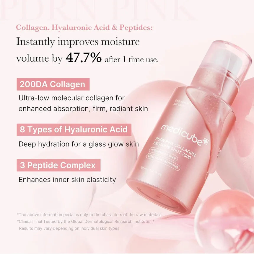 Medicube PDRN Pink Collagen Exosome Shot 7500
