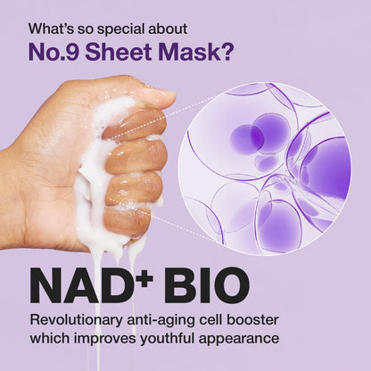 No. 9 NAD Bio Lifting-sil Full Face Mask - 4 Sheet Masks + Lifting Band