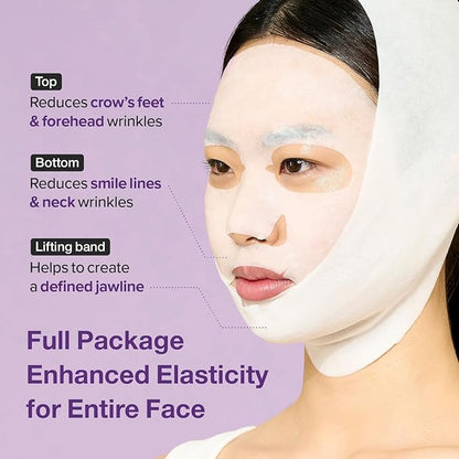 No. 9 NAD Bio Lifting-sil Full Face Mask - 4 Sheet Masks + Lifting Band